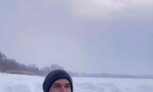 Meditation in an Ice Hole