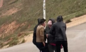 Sudden Windstorm Knocks People Off Their Feet