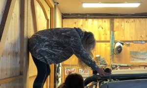 Twin and I Fixing the Sidequestmobile