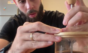 French Press Coffee Bursts Out