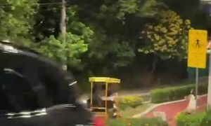 Bicycle Taxi Crash at Beach Resort