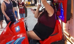 Women Fully Immersed in Virtual Reality