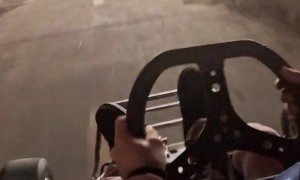 Head-on Collision Between Cyclist and Go-Kart