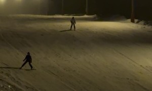 Skier Recovers From Nighttime Fall