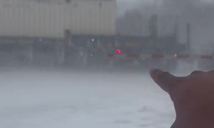 Train Collides With Stuck Semi During Snowstorm in Gastonia, NC