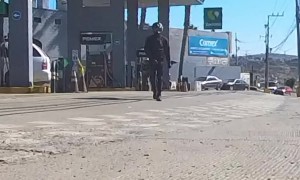 Motorcycle Crash After Wheelie and Lane Change