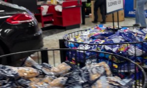 Woman Drives Her Car Through Grocery Outlet in Bremerton, Washington