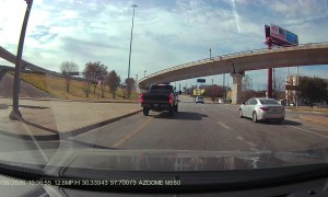 Truck Doesn't Follow Traffic Lanes, Causing an Accident