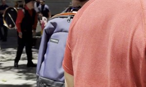 Street Performers Dancing and Drumming in Santiago, Chile