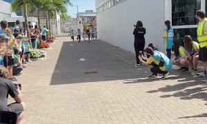 Girl Falls Before the Finish Line