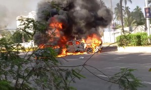 Cars Burn and Explode During Cartel Retaliation in Puerto Vallarta, Mexico