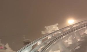 Teenager Controls Speed Of Frozen Alpine Coaster Ride