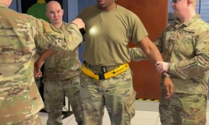 Military Man Calmly Takes Taser