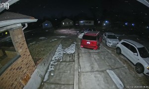 Reversing Car Hits Three Parked In Driveway