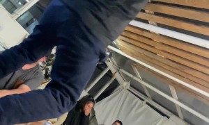 Grandpa Takes Fall Dancing on Table