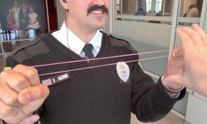Security Guard Shocked By Rubber Band Magic Trick