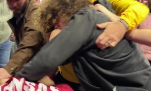 Basketball Fans Fight Nazi Sympathizer