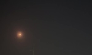 Iron Dome Intercepts Overhead Missiles