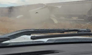 No Injuries After Train Smashes Through Semi-Trailer In Alberta