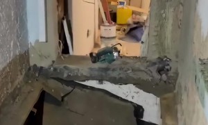 Construction Worker Learns the Hard Way