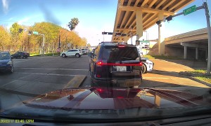 Self-Driving Car Attempts to Enter HOV Lane Going the Wrong Direction