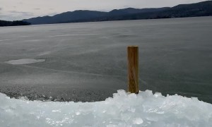 Ice Ramps On Lake George