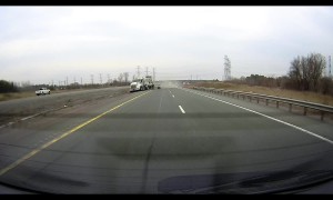 Truck Tire Blown on HWY412 Ontario