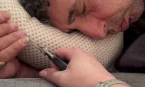 Cutting Dad's Long Pinky Nail