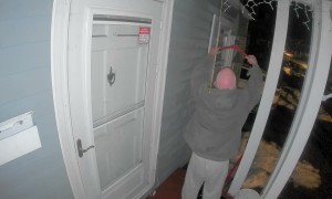 Neighbor Caught on Camera Cutting Wind Chimes