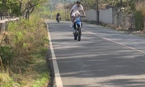 Motorcycle Wheelie Fail Breaks Leg