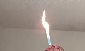 Homemade Fire Breather Training