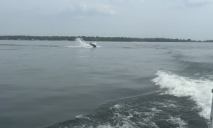 Jet Ski Wake Jumping Wipeout