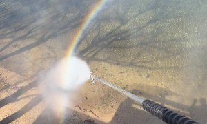 Window Cleaner Can Make Rainbows and Gold