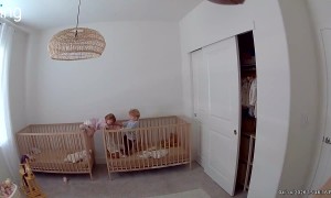 Toddler Twins' Crib Escape