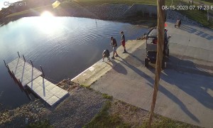 Mom Takes Major Wipeout on Boat Ramp