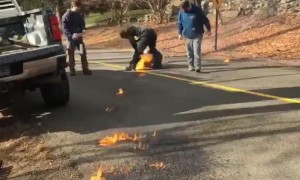Backpack Blower Catches on Fire