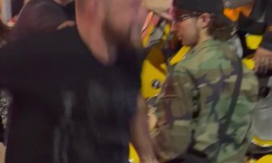 Transformer Gets Pushed to the Ground