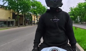 Car Crashes Into Bus Crash Filmed From Motorcycle