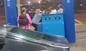 Two Men Come To Blows Over Gas Pumps