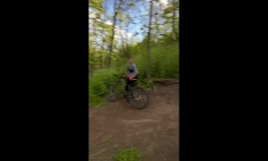Mountain Bike Riders Take a Tumble