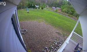 Little Boy's Backyard Motorcycle Wipeout
