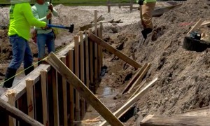 Swinging Sledgehammer Hits Wrong Pole