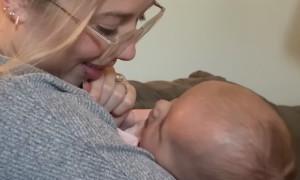 Woman Screams at Baby's Loving First Words