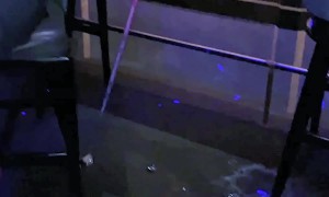 Sabrage Champagne Fail at Luxury Bar