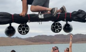 Dad Falls on Party Boat