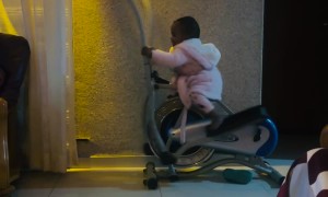 Toddler Trains on Elliptical