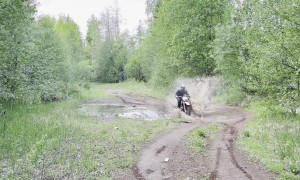 Dirt Biker Clotheslined By Tree Branch