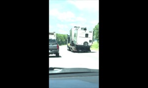 Trailer Hauling Campers Unsecured