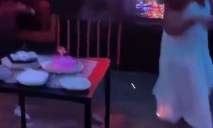 Flamethrower Malfunctions During Birthday Photoshoot