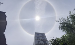 Rainbow Halo Surrounds Sun
